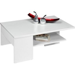 PRO Line Couchtisch, aus Holz, mit Ablageboden, Schublade, rechteckig