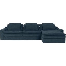 furninova Big-Sofa Sake, mit 6 Kissen, abnehmbarer Hussenbezug, Kissen mit Federn gefüllt