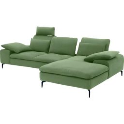 W.SCHILLIG Ecksofa valentinoo, Set, inklusive Hocker, mit Sitztiefenverstellung, Breite 299 cm
