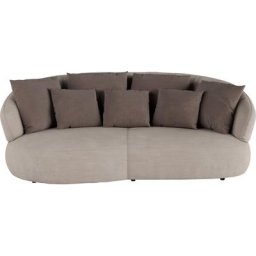 INOSIGN Big-Sofa La Luna, Big-Sofa, halbrund, mit weichen Zier- und Rückenkissen