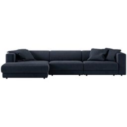 GALA Ecksofa Seaboard Road, zusammengesetzt aus Modulen in verschiedenen Bezügen und Farben