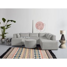 GALA Ecksofa Rue Ginoux, 5 Teile, zusammengesetzt aus Modulen, in vielen Bezugsqualitäten und Farben.