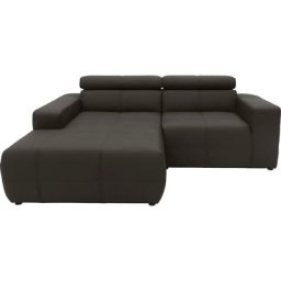 DOMO collection Ecksofa Brandon, Mit Kopfteilverstellung, auch in Leder