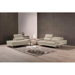Egoitaliano Polstergarnitur Princess, Set aus 2,5 Sitzer und Ottomane, Kopfstützen manuell verstellbar