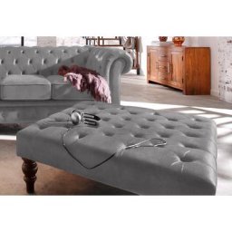 Home affaire Hocker Chesterfield, mit Knopfheftung, auch in Leder