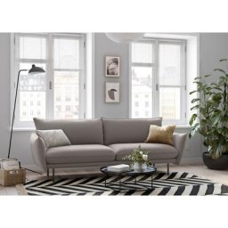 andas 3-Sitzer Stine, Besonderes Design durch Kissenoptik und Keder, by Morten Georgsen