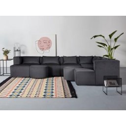 GALA Ecksofa Rue Ginoux, 8 Teile, zusammengesetzt aus Modulen, in vielen Bezugsqualitäten und Farben