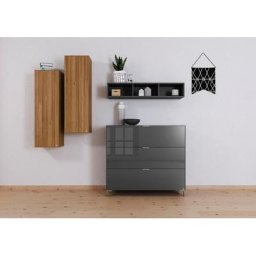 set one by Musterring Wohnzimmer-Set Chicago, (Set, 4-St), mit offenem Regal