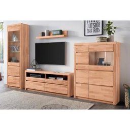 Woltra Wohnwand Silkeborg, (Set, 4-St), teilmassives Holz