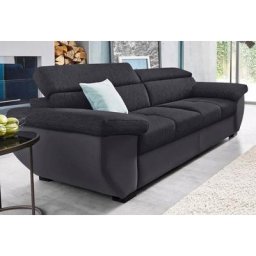 COTTA Polstergarnitur, (Set), Set: bestehend aus 2,5-Sitzer Sofa und Hocker, 2,5-Sitzer