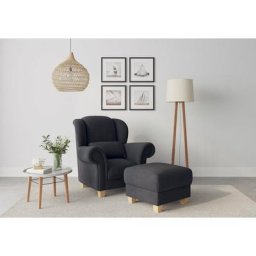 Home affaire Ohrensessel Queenie Ohrenseesel (1-St), mit softem, weichem Sitzkomfort und zeitlosem Design