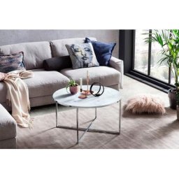 SalesFever Couchtisch, Tischplatte in Marmoroptik