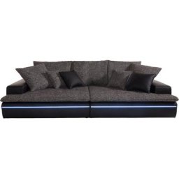 Mr. Couch Big-Sofa Haiti, wahlweise mit Kaltschaum (140kg Belastung/Sitz) und RGB-Beleuchtung