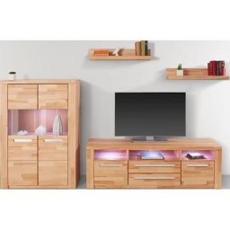 Woltra Wohnwand Kolding, (Set, 4-St), teilmassives Holz
