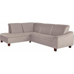 Max Winzer® Ecksofa Alessio, mit abgerundeter Rückenlehne, Ottomane wahlweise links oder rechts