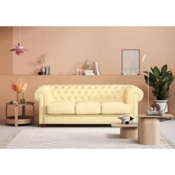 Max Winzer® Chesterfield-Sofa Kent, 3-Sitzer mit edler Knopfheftung, Breite 205 cm