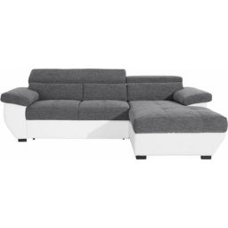 COTTA Polstergarnitur, (Set), Set: bestehend aus Ecksofa und Hocker, inklusive Kopfteilverstellung