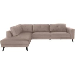 Guido Maria Kretschmer Home&Living Ecksofa Cosini, mit eleganter Kreuznaht in den Rückenkissen