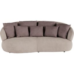 INOSIGN Big-Sofa La Luna, Big-Sofa, halbrund, mit weichen Zier- und Rückenkissen