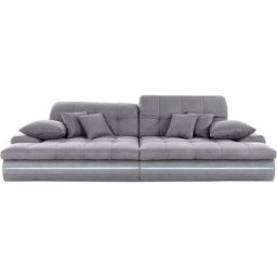 Mr. Couch Big-Sofa Biarritz, Wahlweise mit Kopfteilverstellung und RGB-LED-Beleuchtung