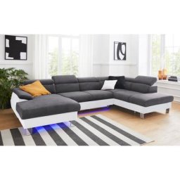 COTTA Wohnlandschaft Komaris, inklusive Kopfteilverstellung, wahlweise mit Bettfunktion und RGB-LED