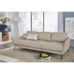 W.SCHILLIG Big-Sofa softy, mit dekorativer Heftung im Sitz, Füße schwarz pulverbeschichtet