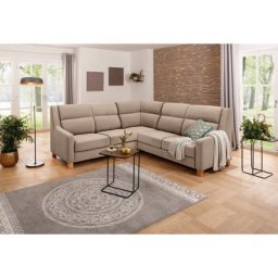 Home affaire Ecksofa Alrik, gleichschenklige Polsterecke, mit Schlaffunktion und Bettkasten