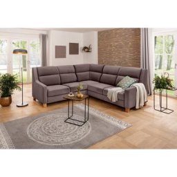 Home affaire Ecksofa Alrik, gleichschenklige Polsterecke, mit Schlaffunktion und Bettkasten