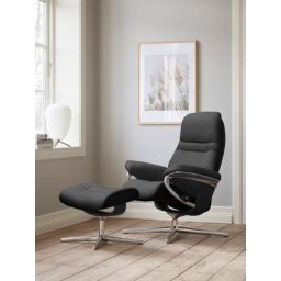 Stressless® Relaxsessel Sunrise, mit Cross Base, Größe S, M & L, Holzakzent Schwarz