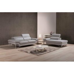 Egoitaliano Polstergarnitur Princess, Set aus 2,5 Sitzer und Ottomane, Kopfstützen manuell verstellbar