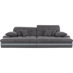 Mr. Couch Big-Sofa Biarritz, Wahlweise mit Kopfteilverstellung und RGB-LED-Beleuchtung