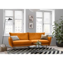 andas 3-Sitzer Stine, Besonderes Design durch Kissenoptik und Keder, by Morten Georgsen