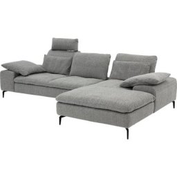 W.SCHILLIG Ecksofa valentinoo, Set, inklusive Hocker, mit Sitztiefenverstellung, Breite 299 cm