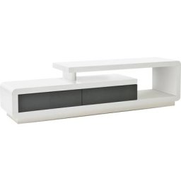 MCA furniture Lowboard Celia, weiß Hochglanz, mit 2 Schubladen