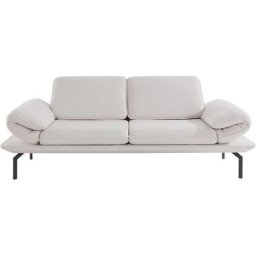 DOMO collection 2-Sitzer New York, wahlweise mit Arm- und Rückenfunktion, mit Winkelfuß aus Metall
