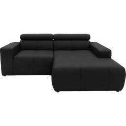 DOMO collection Ecksofa Brandon, Mit Kopfteilverstellung, auch in Leder