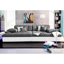 Mr. Couch Big-Sofa Biarritz, wahlweise mit Kaltschaum (140kg Belastung/Sitz) und RGB-Beleuchtung