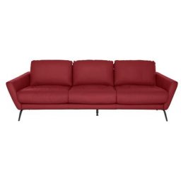 W.SCHILLIG Big-Sofa softy, mit dekorativer Heftung im Sitz, Füße schwarz pulverbeschichtet