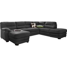 COTTA Polstergarnitur, (Set), Set: bestehend aus Wohnlandschaft und Hocker, wahlweise Bettfunktion