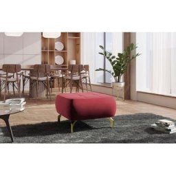 sit&more Polsterhocker Orient 1, goldfarbene Metallfüße