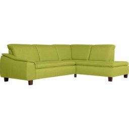 Max Winzer® Ecksofa Alessio, mit abgerundeter Rückenlehne, Ottomane wahlweise links oder rechts