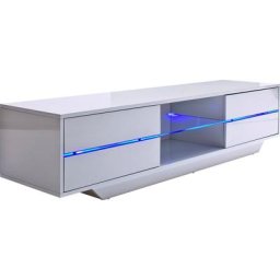 MCA furniture Lowboard Blues, mit LED Beleuchtung weiß hochglanz