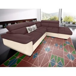 COTTA Polstergarnitur, (Set), Set: bestehend aus Ecksofa und Hocker, inklusive Kopfteilverstellung