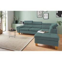exxpo - sofa fashion Ecksofa, inklusive Kopfteilverstellung, wahlweise Bettfunktion und Bettkasten