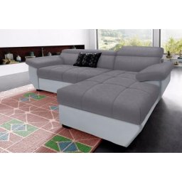 COTTA Polstergarnitur, (Set), Set: bestehend aus Ecksofa und Hocker, inklusive Kopfteilverstellung