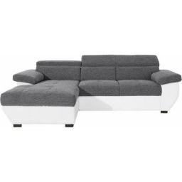 COTTA Polstergarnitur, (Set), Set: bestehend aus Ecksofa und Hocker, inklusive Kopfteilverstellung