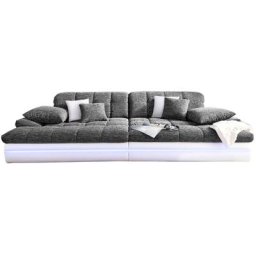Mr. Couch Big-Sofa Biarritz, wahlweise mit Kaltschaum (140kg Belastung/Sitz) und RGB-Beleuchtung