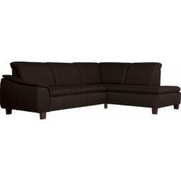 Max Winzer® Ecksofa Alessio, mit abgerundeter Rückenlehne, Ottomane wahlweise links oder rechts