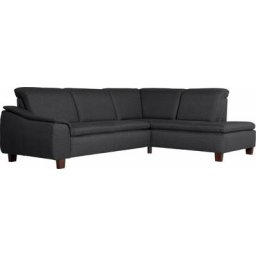 Max Winzer® Ecksofa Alessio, mit abgerundeter Rückenlehne, Ottomane wahlweise links oder rechts