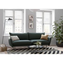 andas 3-Sitzer Stine, Besonderes Design durch Kissenoptik und Keder, by Morten Georgsen